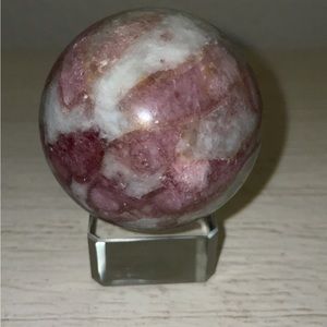 Pink Tourmaline Sphere with sphere!